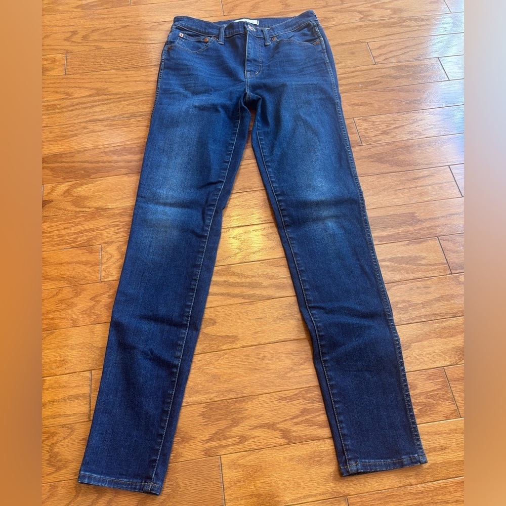 Madewell Women's Skinny Jeans - Dark Blue